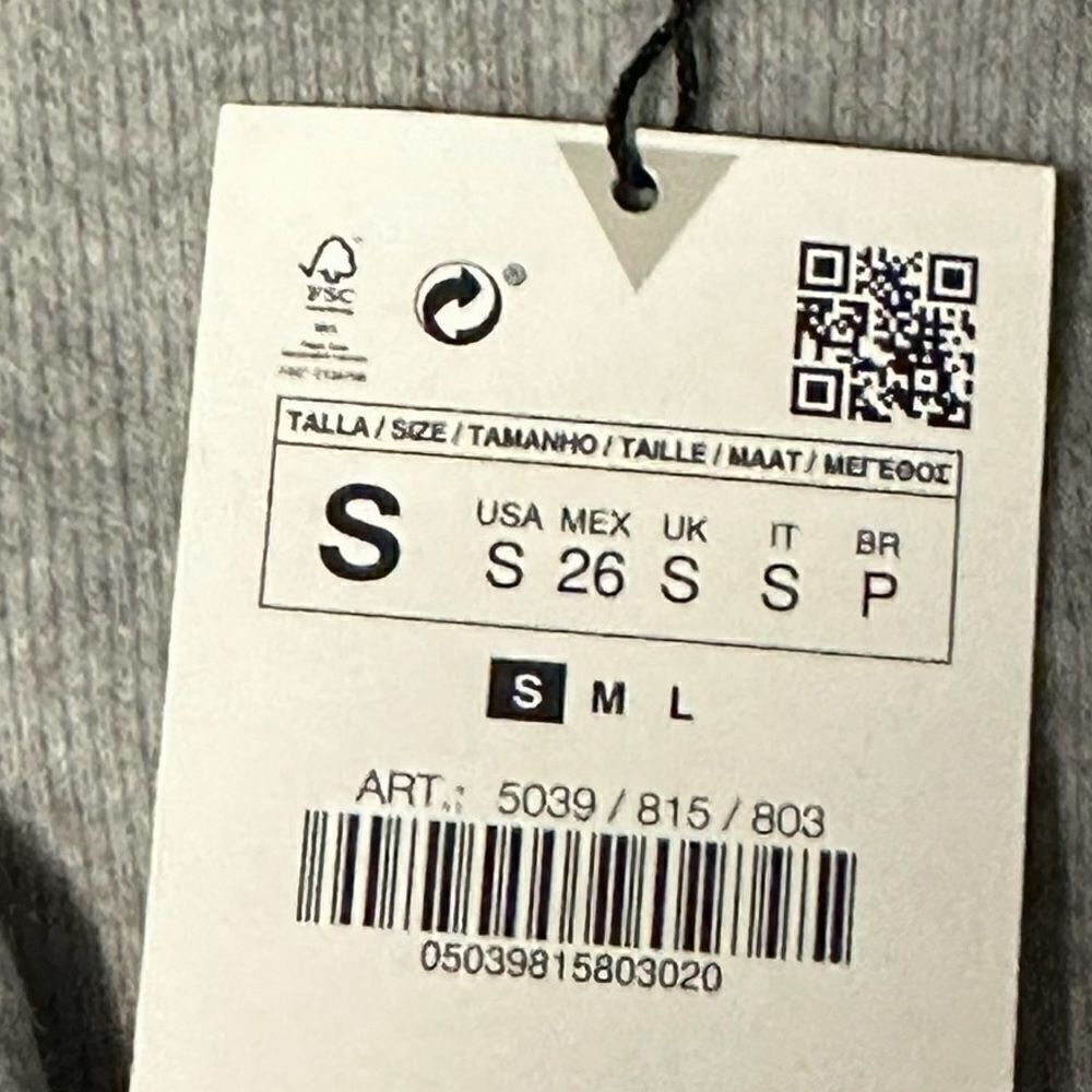 ZARA | Gray | BASIC SOFT DRESS - Picture 8 of 9